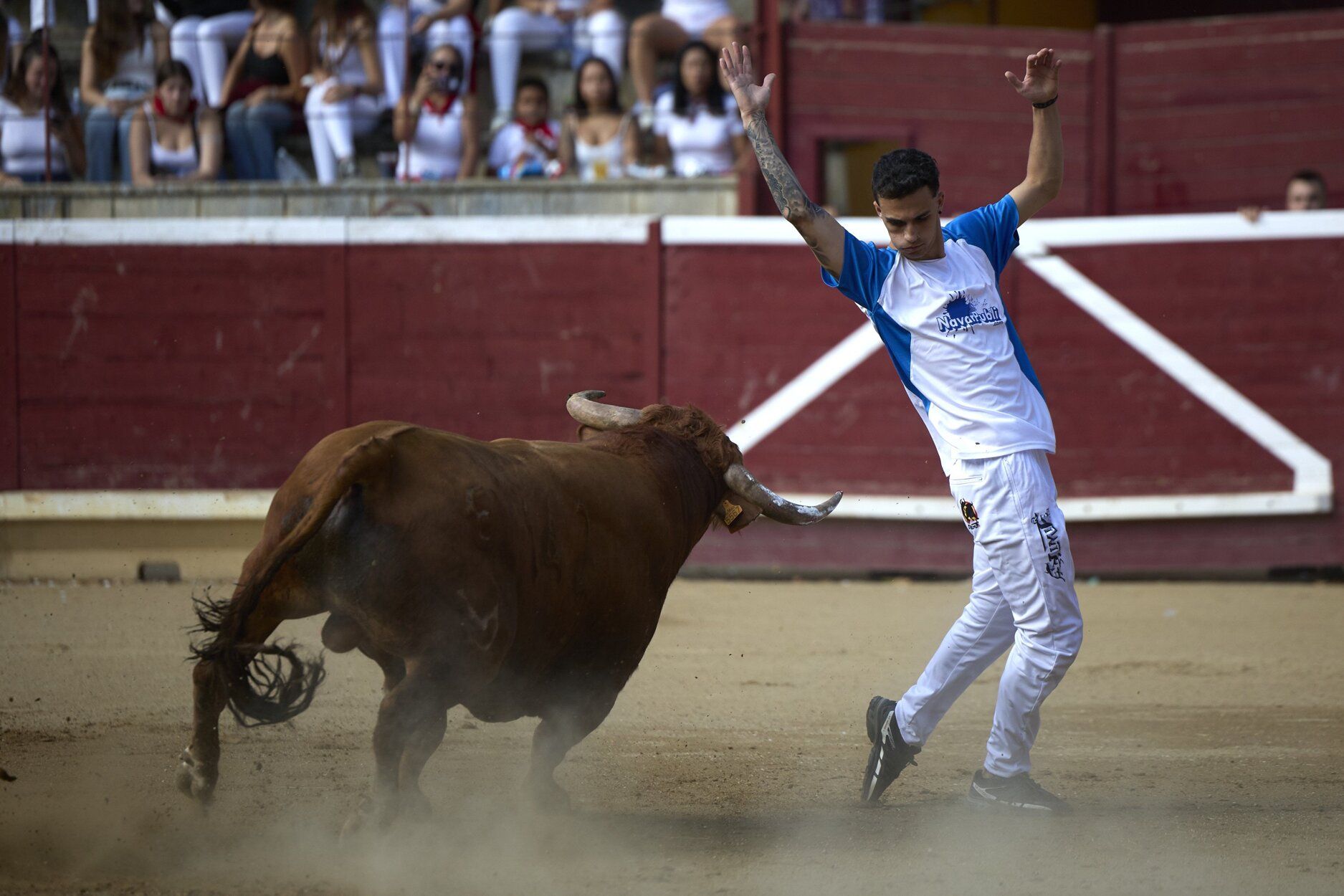 Fotos del concurso de recortadores de fiestas de Tafalla