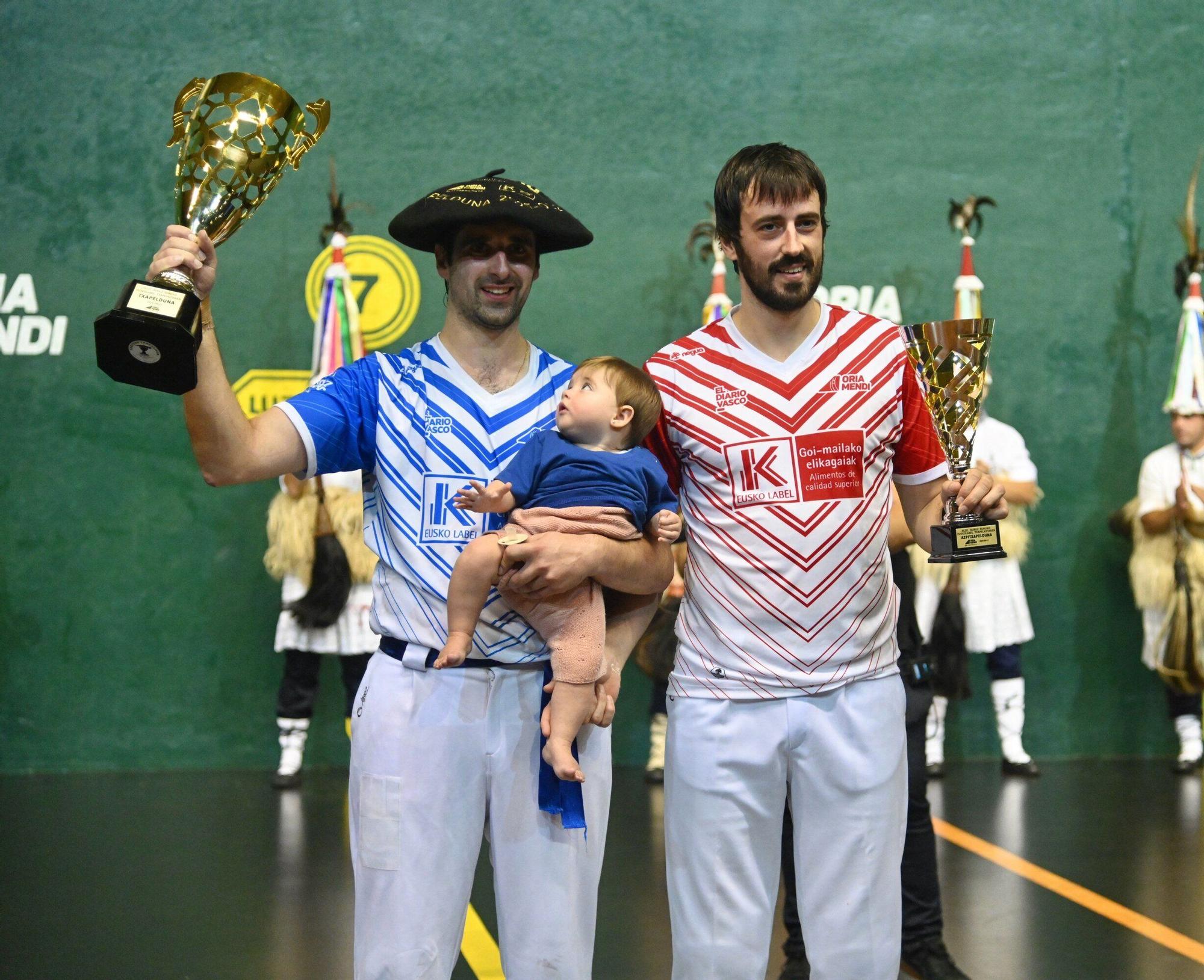 Aritz Juanenea supera a Endika Barrenetxea por 27-30 en la final del Individual Eusko Label de remonte.