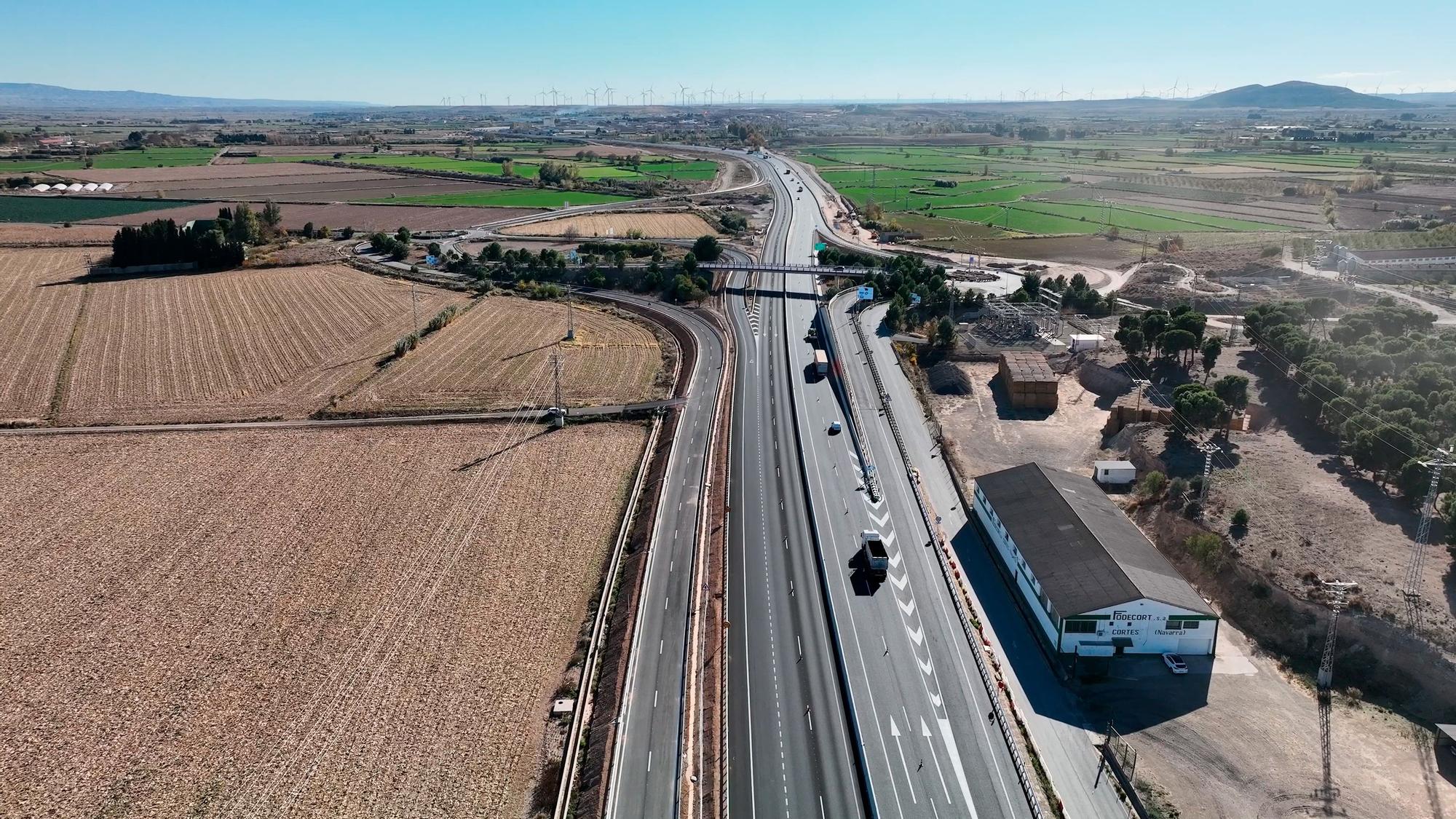 Puesta en servicio de la A-68 entre Gallur y Mallén con su apertura hasta Navarra