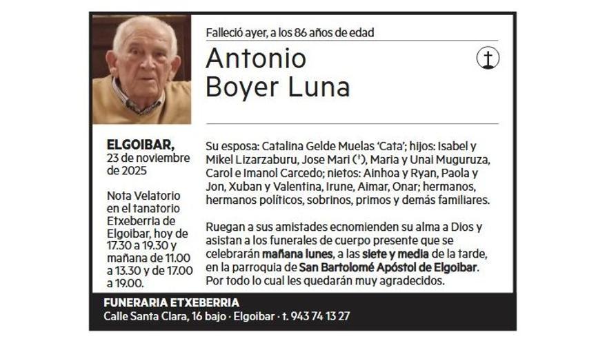 ANTONIO BOYER LUNA