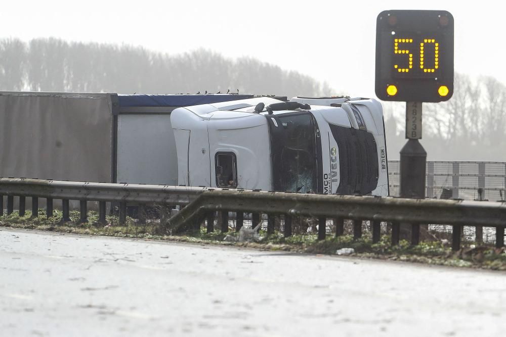 Los efectos de la tormenta 'Eunice' en Reino Unido