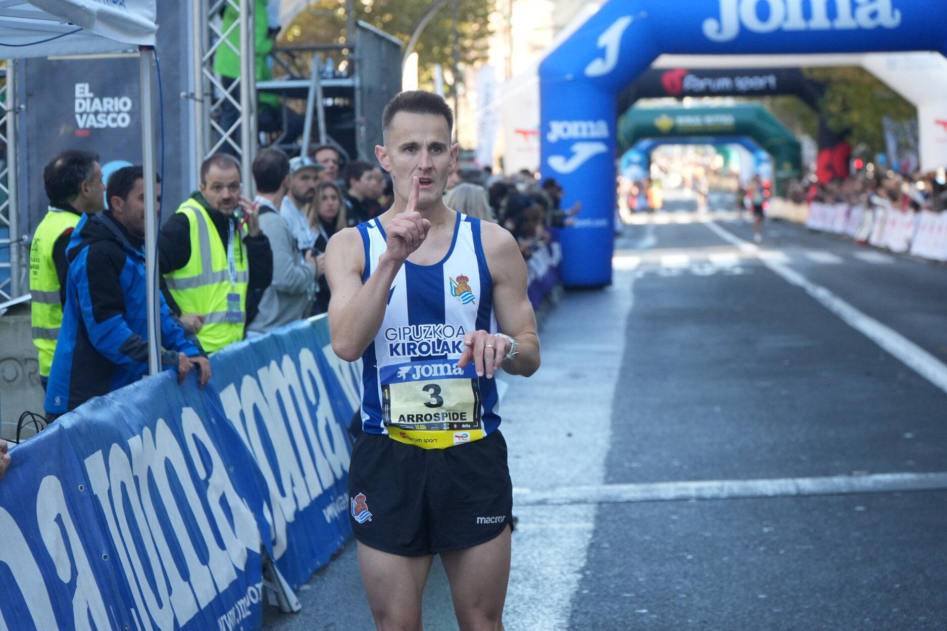 Los últimos metros de la Behobia