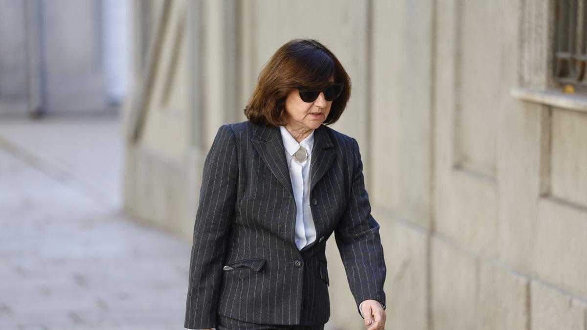 La fiscal Almudena Lastra en las inmediaciones del Tribunal Supremo.