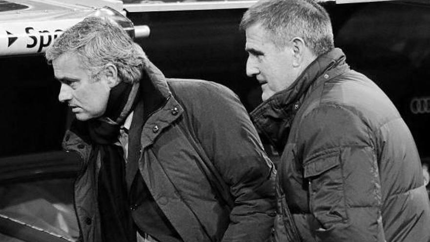 Mourinho, en el partido de ayer.