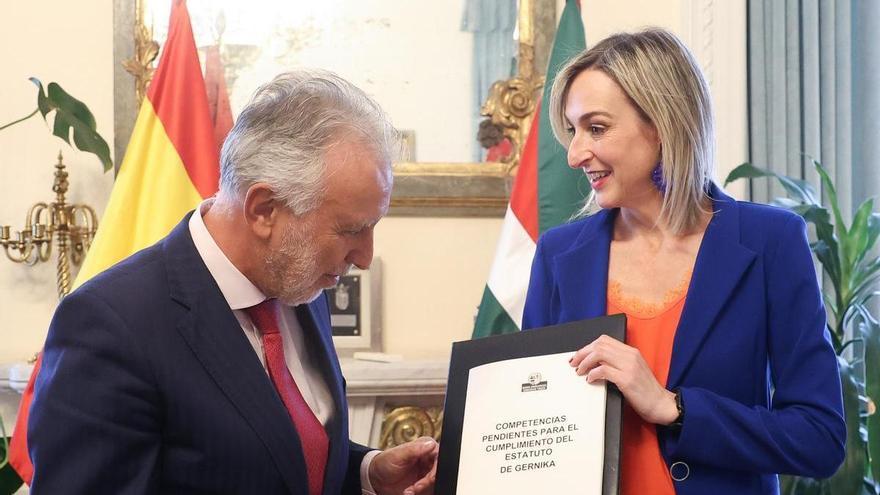 Ubarretxena eleva la presión al Estado y no ve garantías aún para realizar las transferencias