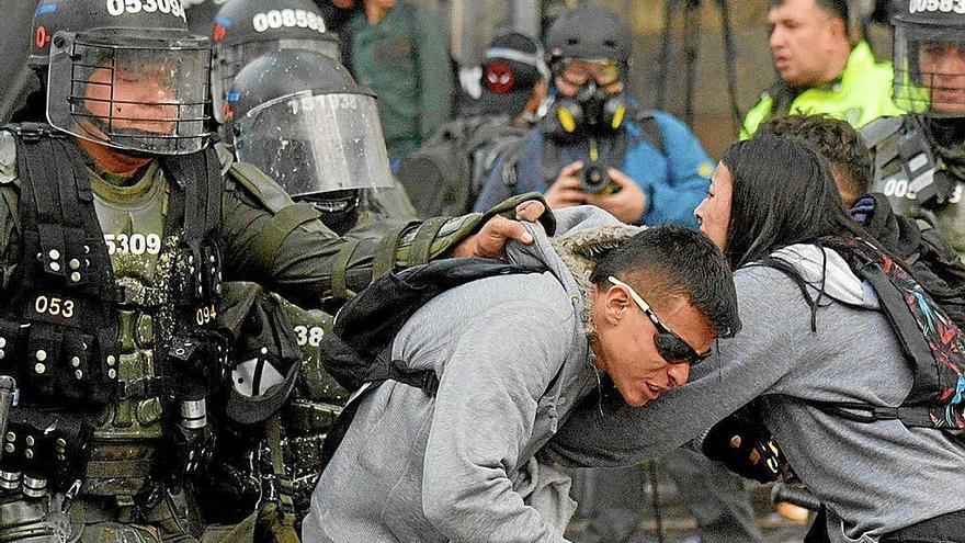 Imagen de las protestas en noviembre de año pasado en Bogotá.