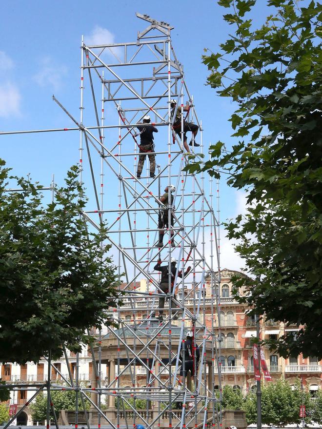 Los preparativos para San Fermín 2024