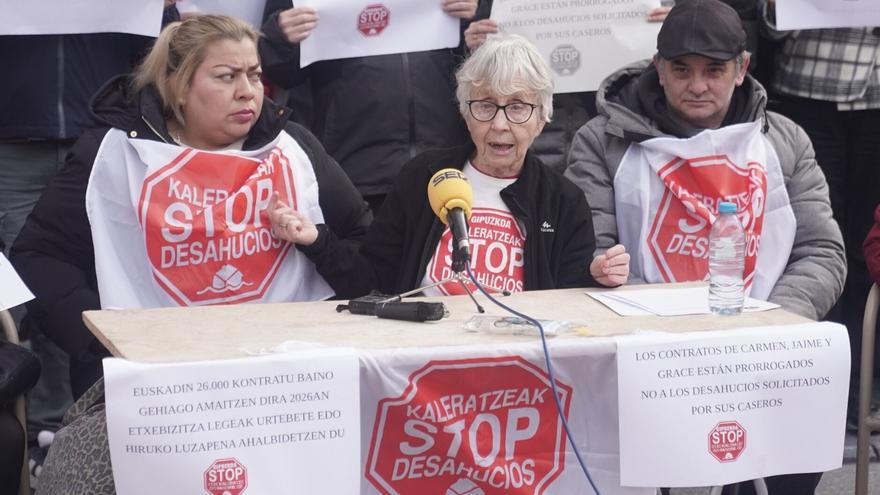 Tres familias en alquiler de Donostia y Errenteria, en riesgo de desahucio
