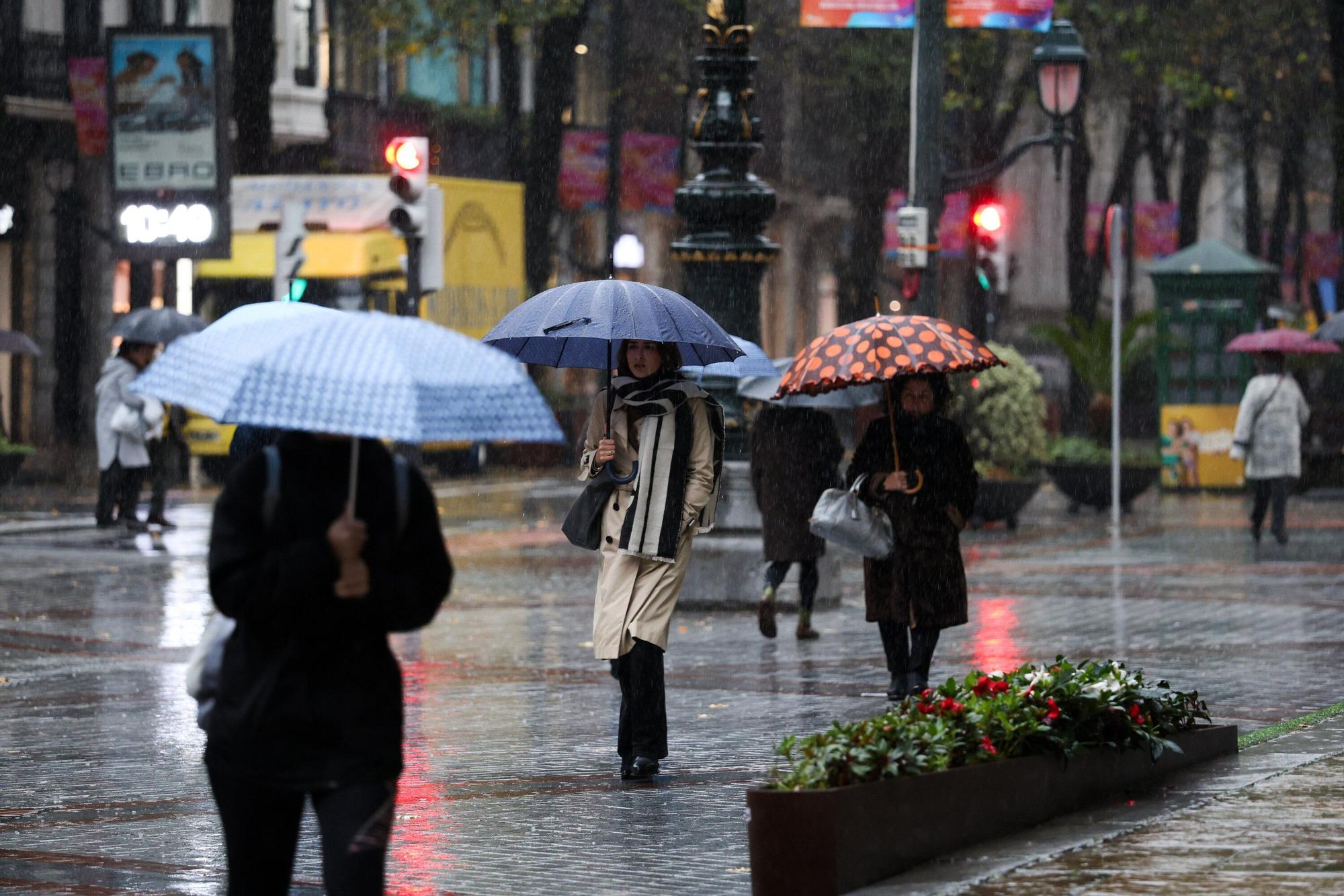 Temporal de frío, granizo y nieve en Bizkaia