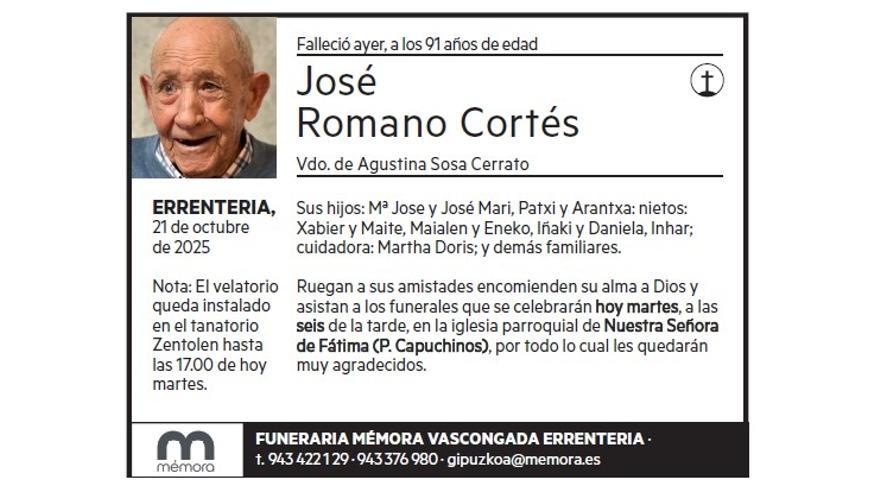 JOSE ROMANO CORTES