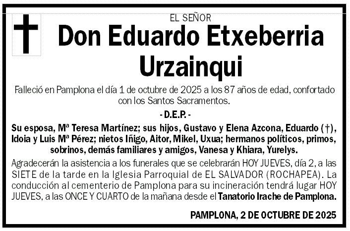 Eduardo Etxeberria Urzainqui