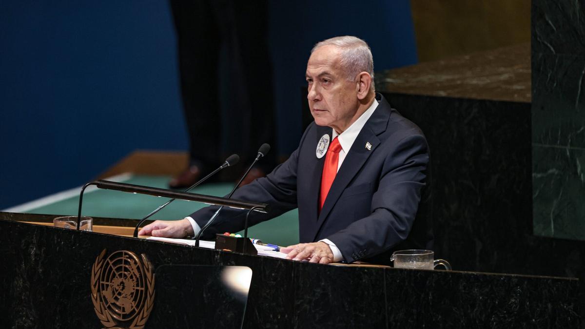 Netanyahu, en su intervención ante la ONU.