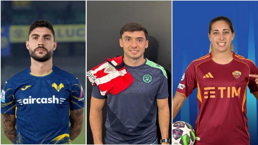 Los exrojiblancos que militan en Italia