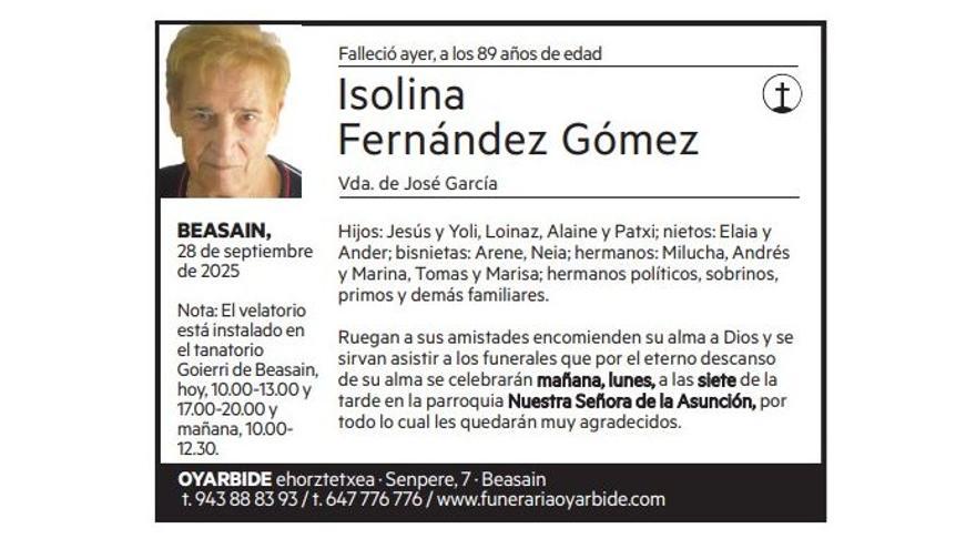 Isolina Fernández Gómez