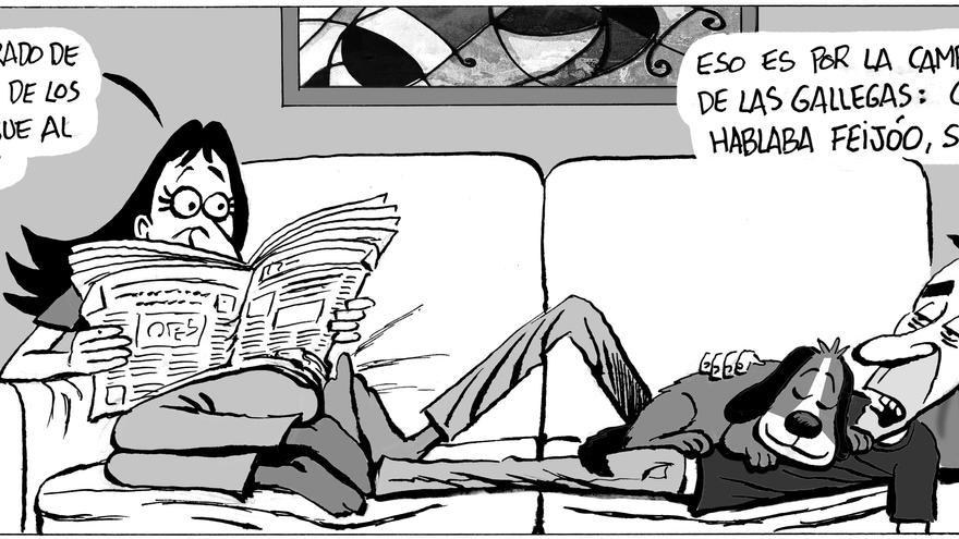 La tira de Asier y Javier del domingo 18 de febrero