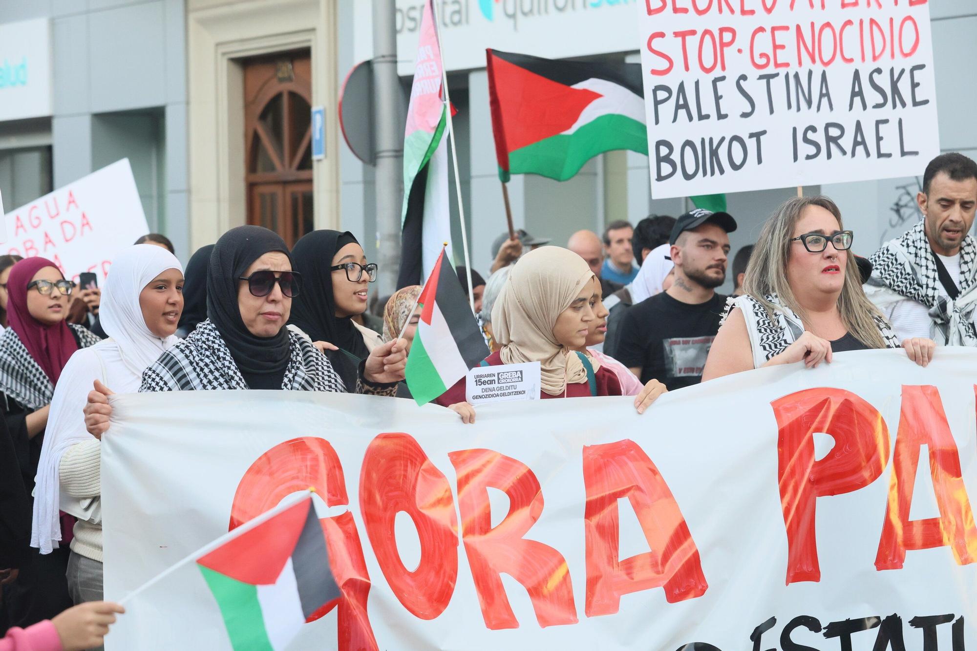En imágenes: Vitoria protesta contra el genocidio en Gaza
