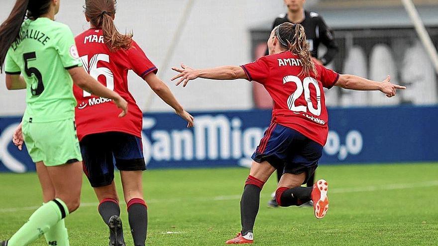 Amancay, celebrando el gol ayer ante el Athletic B.