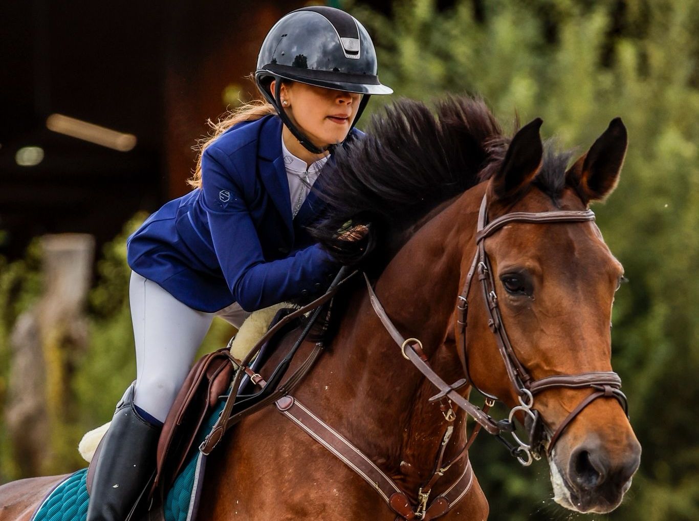 raia Sainz. La amazona jatabetarra de 15 años de edad ha brillado este año en la Copa Anagán, donde ha quedado subcampeona, y ha competido a nivel internacional.