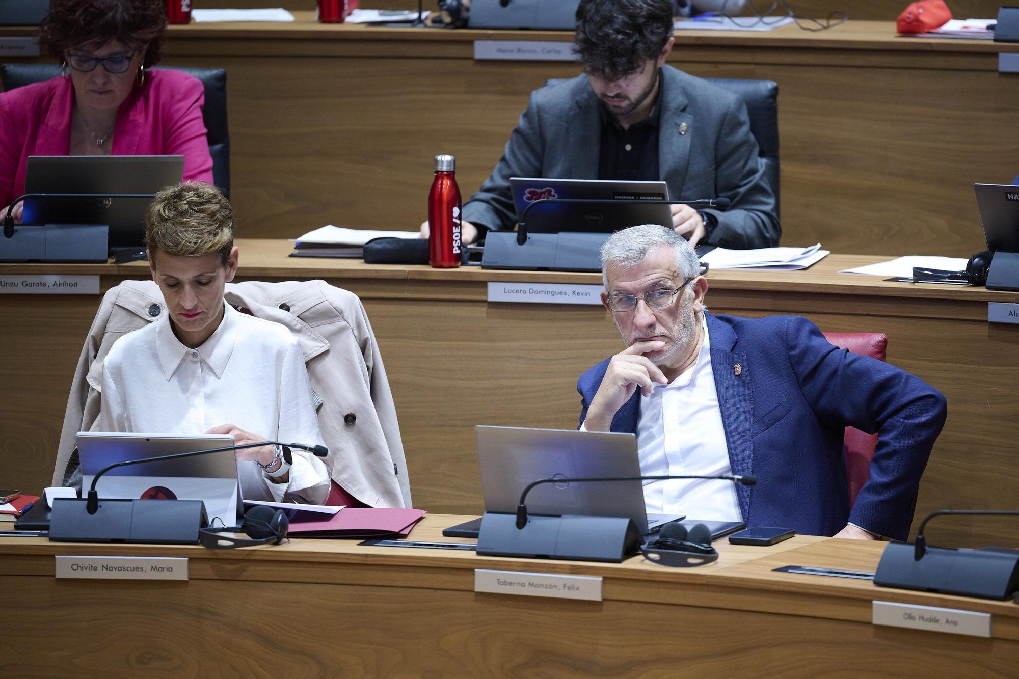Fotos del pleno del Parlamento de Navarra (jueves 25 de septiembre de 2025)