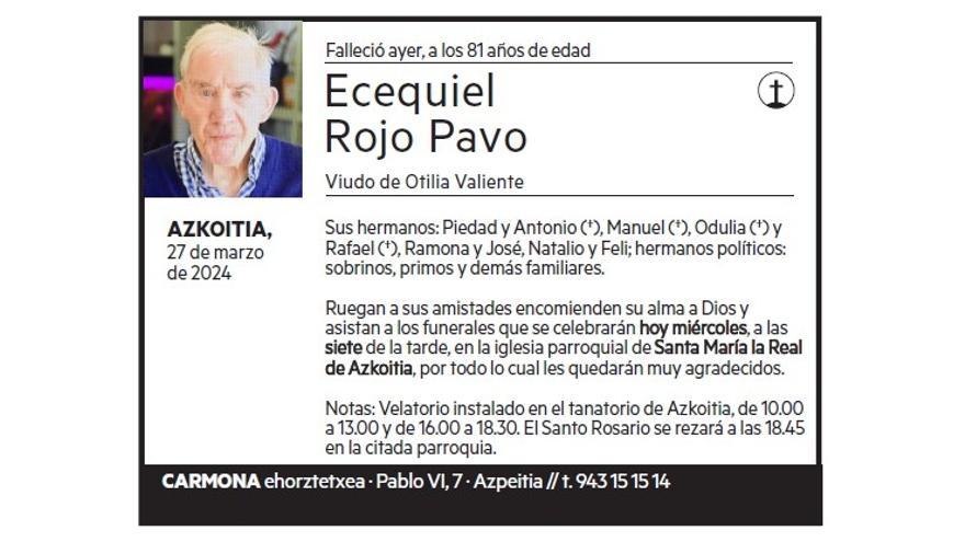 ECEQUIEL ROJO PAVO
