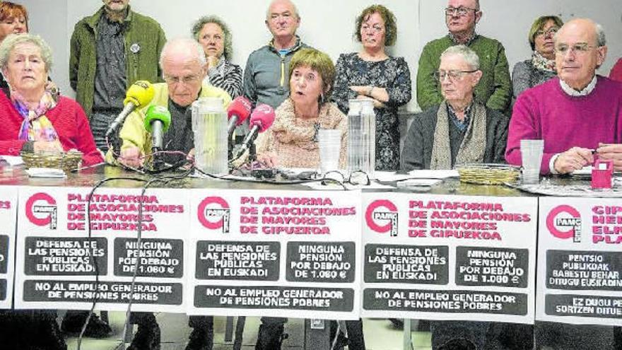 Los pensionistas de Gipuzkoa piden al PNV una postura clara