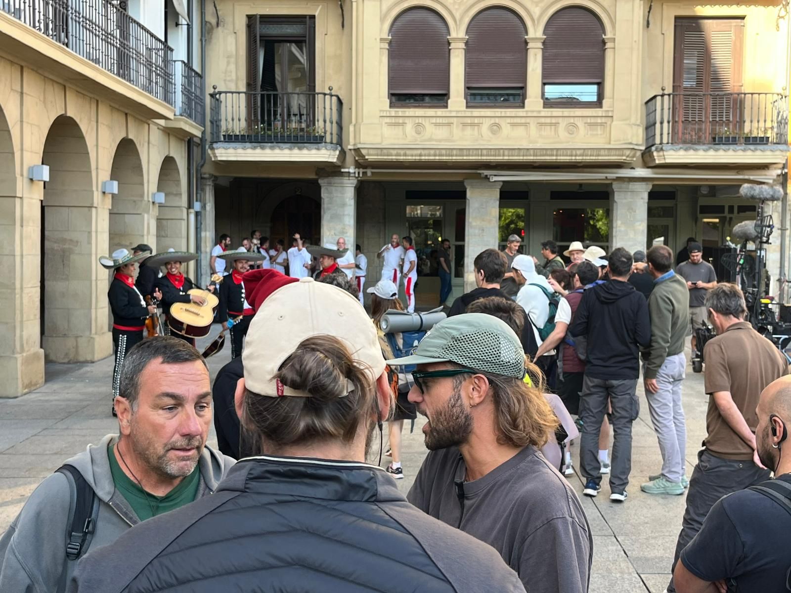 Rodaje de 'Buen camino' en Pamplona