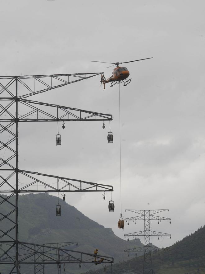 Línea de alta tensión.