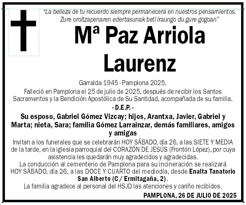 Mª Paz Arriola Laurenz