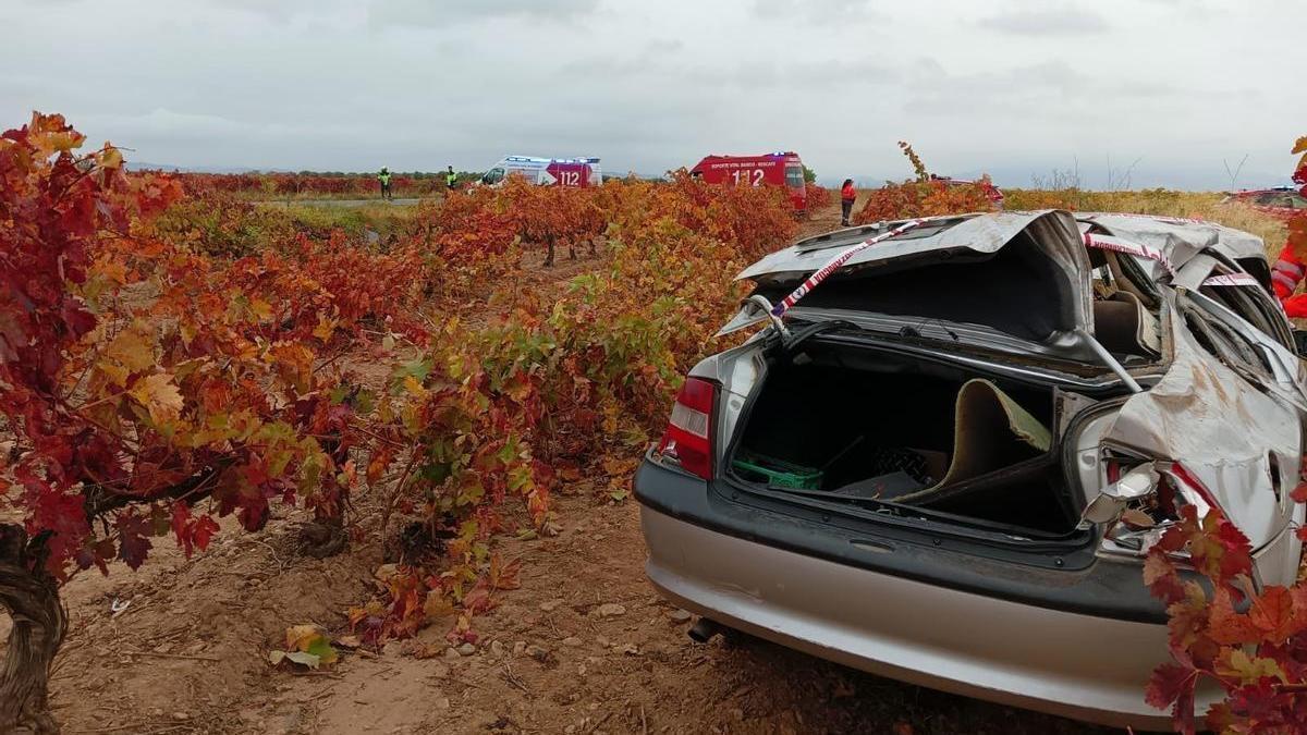 Estado en el que ha quedado el vehículo tras el accidente.