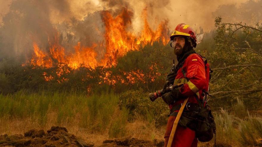 Un incendio en Ourense interrumpe el AVE entre Madrid y Galicia