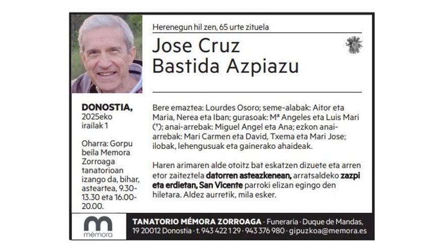 Jose Cruz Bastida Azpiazu
