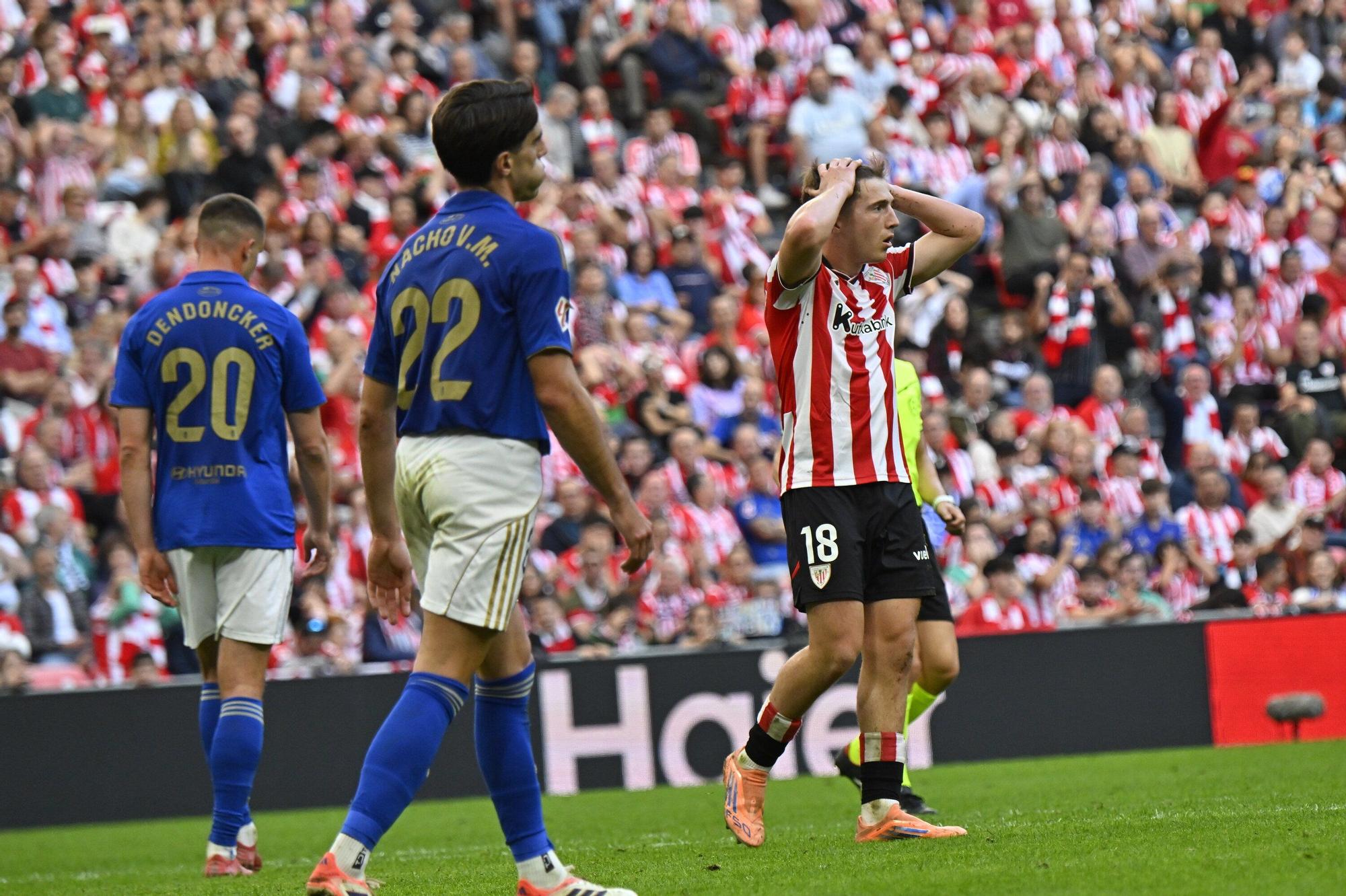 Athletic-Real Oviedo, en imágenes