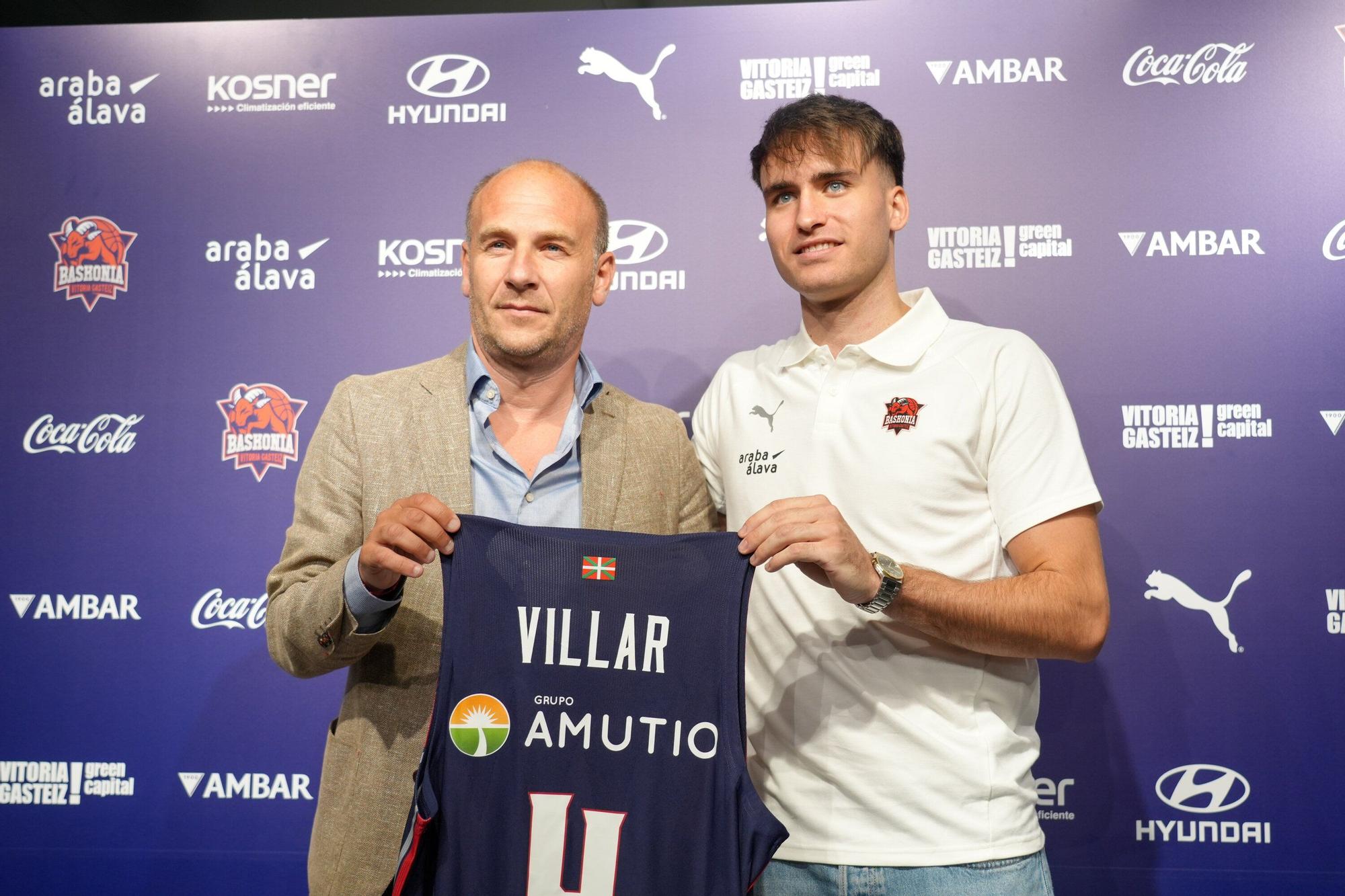 En imágenes: Rafa Villar, presentado como nuevo jugador del Baskonia