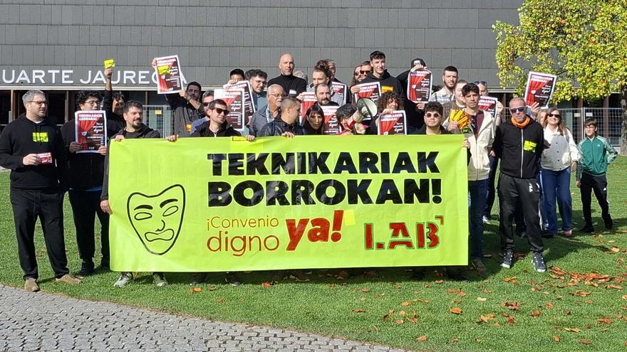 Huelga de técnicos de espectáculos en Navarra: "Nuestro salario no da para vivienda"