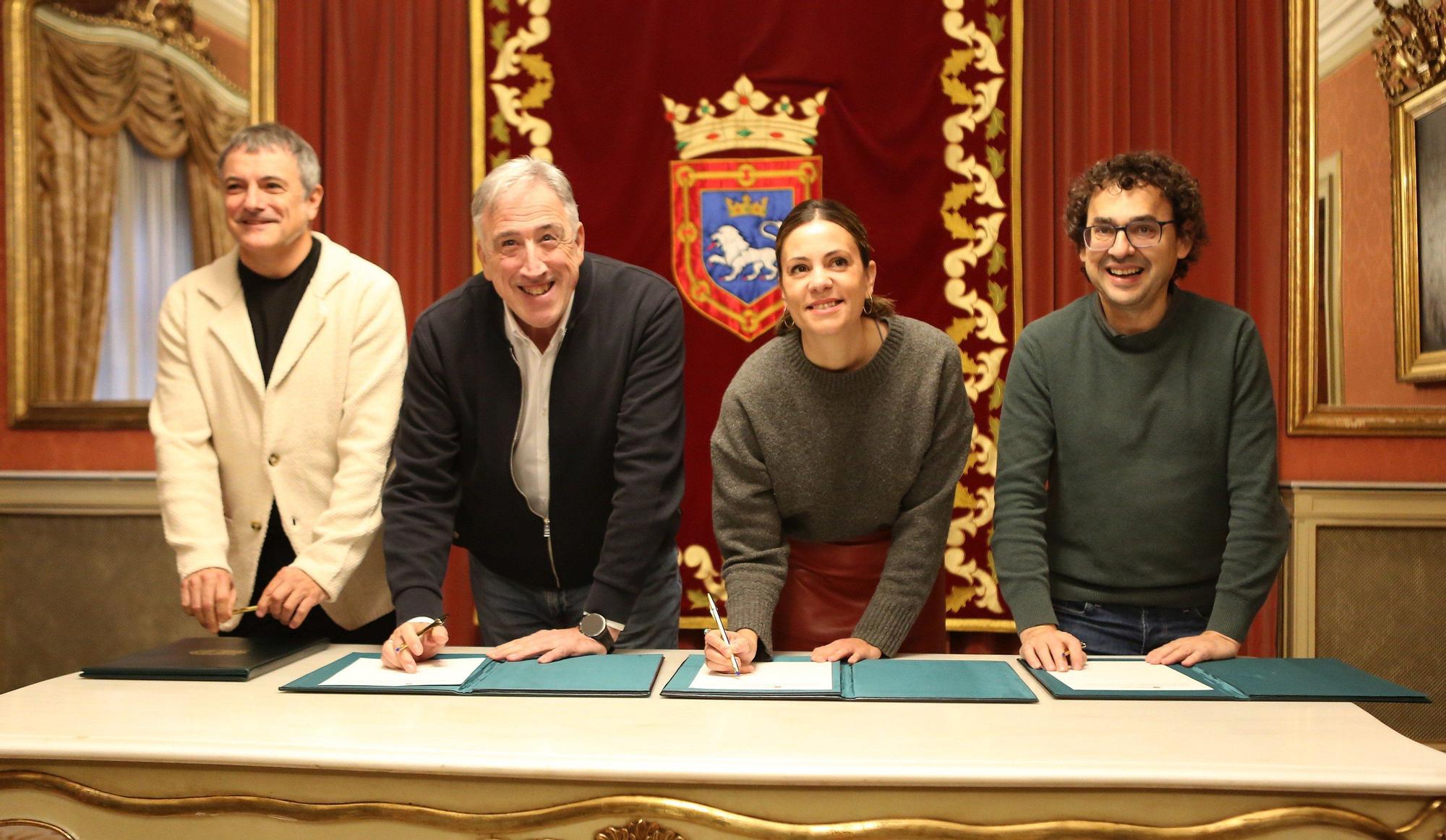 EH Bildu, Geroa Bai y Contigo Zurekin, firman, junto a PSN, el presupuesto de Pamplona 2026