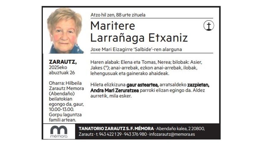 Maritere Larrañaga Etxaniz