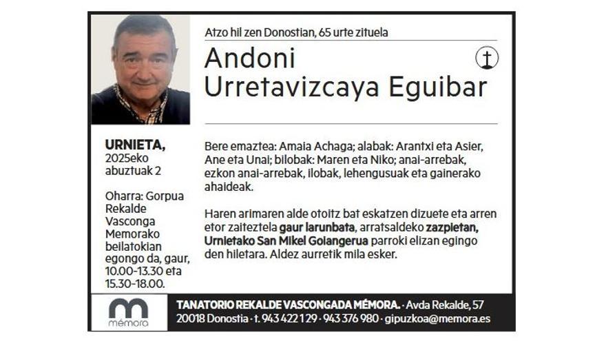 ANDONI URRETAVIZCAYA EGUIBAR