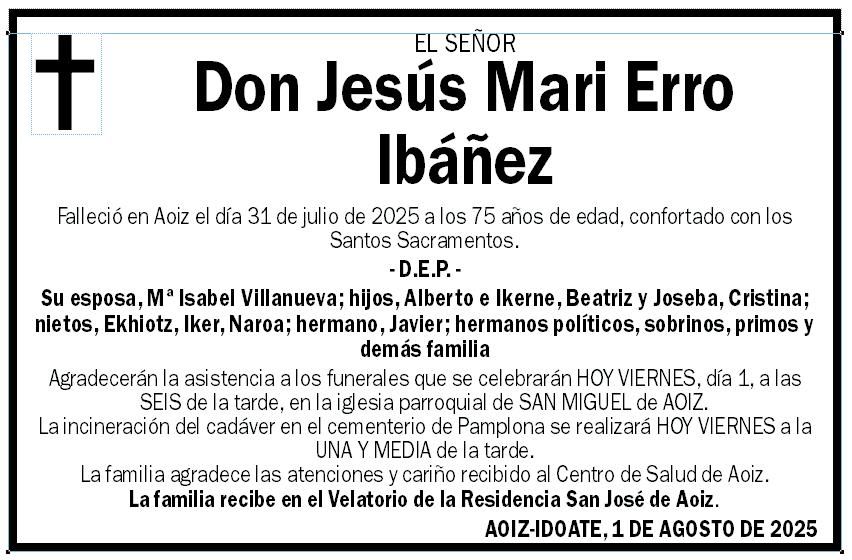 Jesús Mari Erro Ibáñez