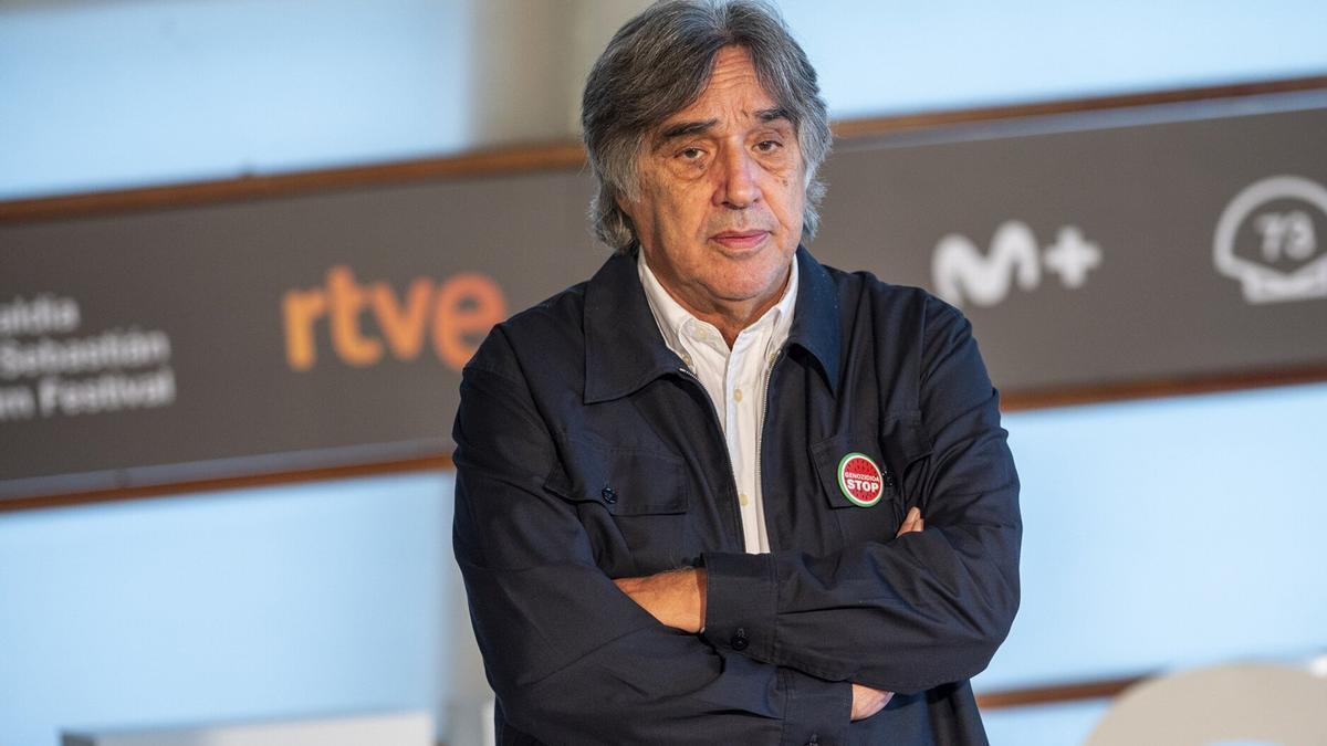 Agustín Díaz Yanes, este miércoles, en la presentación de &#039;Un fantasma en la batalla&#039;
