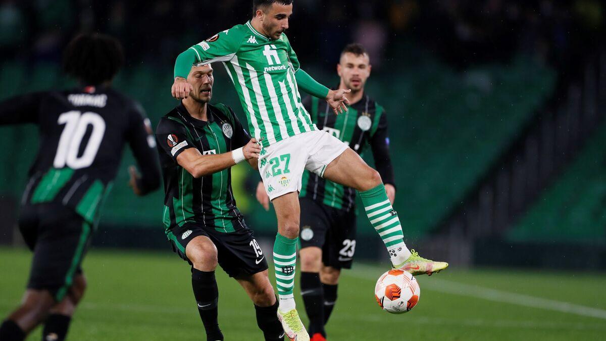 Rober González, con un partido con el Betis