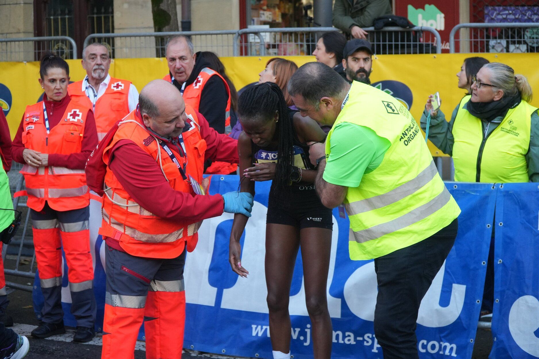 Los últimos metros de la Behobia