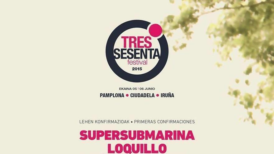 Primer cartel de la cuarta edición del Tres Sesenta Festival.