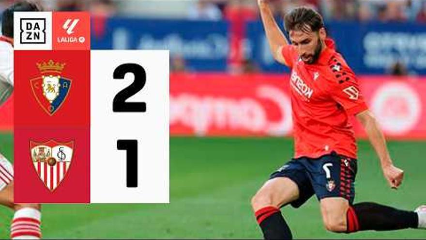 Osasuna - Sevilla, vídeo con los goles y mejores jugadas en El Sadar