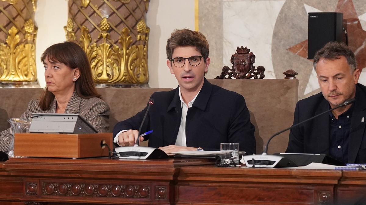Jon Insausti en su primer Pleno como alcalde