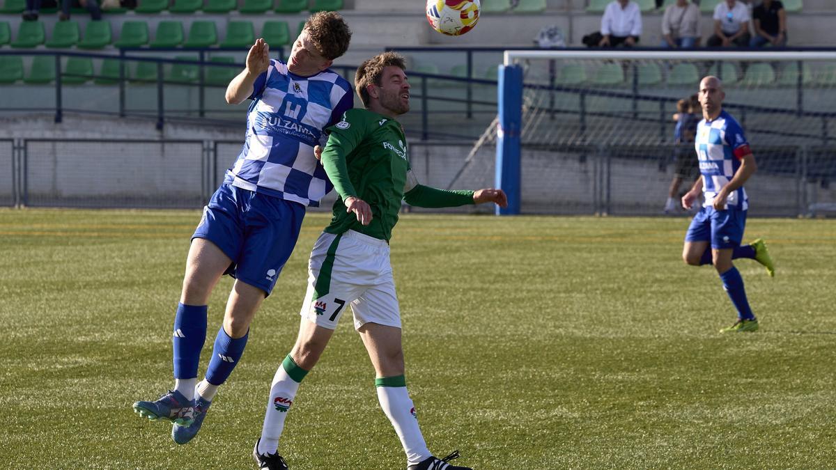 Un instante del partido de este sábado