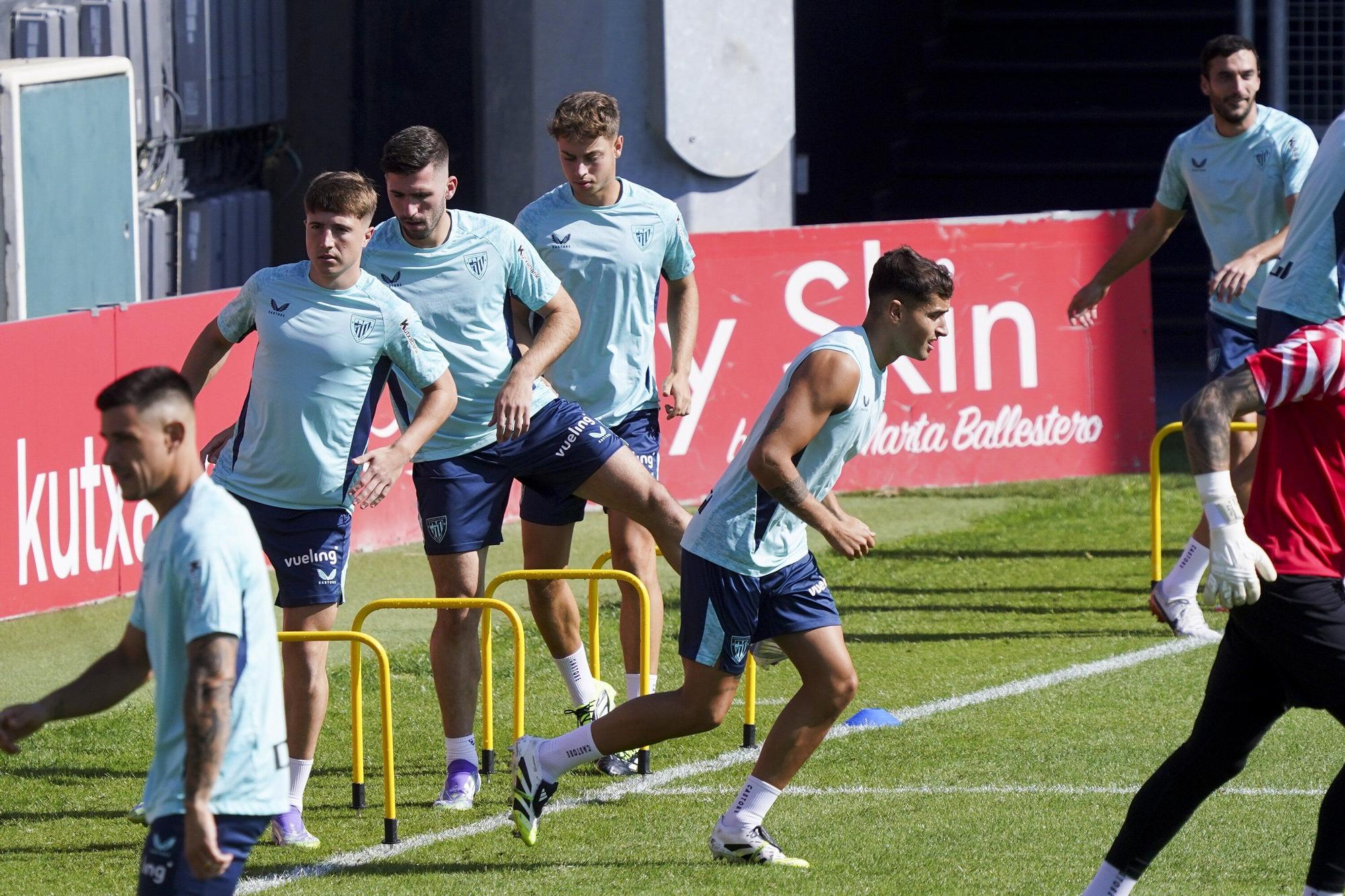 En imágenes: entrenamiento del Athletic en Lezama este sábado