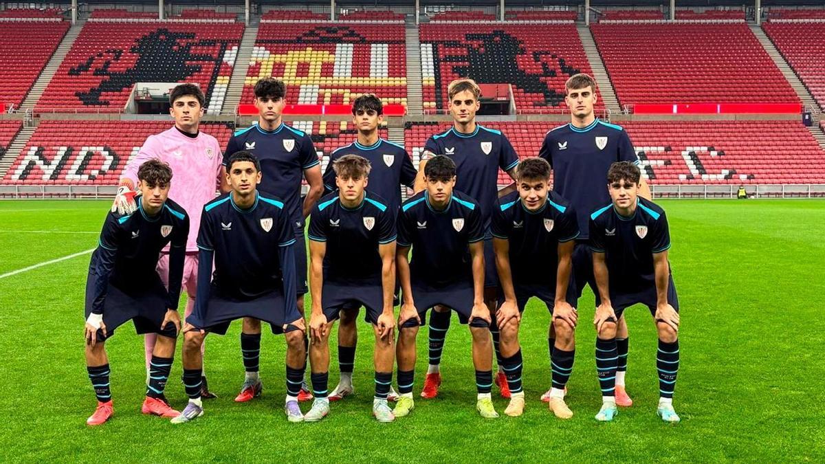 Once inicial del Athletic ante el Sunderland en la Premier League International Cup.