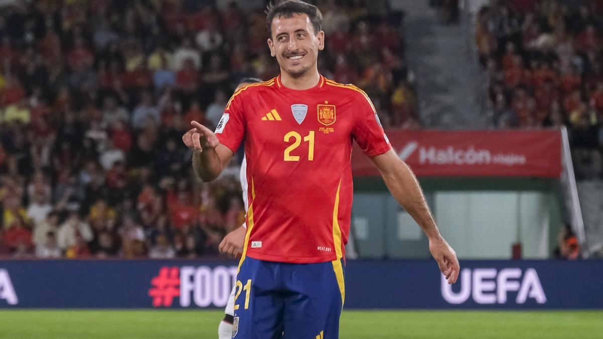 Mikel Oyarzabal, en el encuentro ante Georgia.