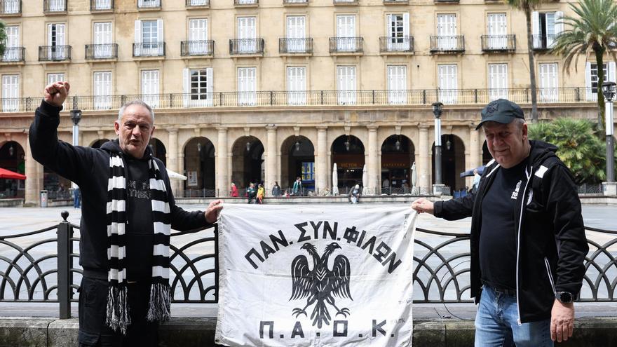 Una previa tranquila en Bilbao: el PAOK se deja notar sin grandes masas