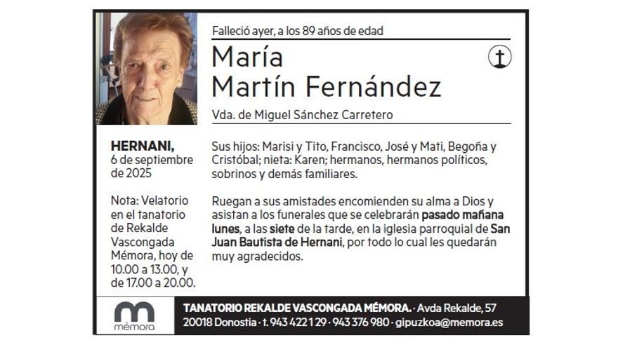 MARIA MARTIN FERNANDEZ